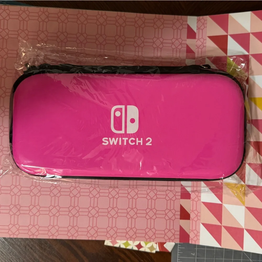 Pink Carrying and Accessory Case Nintendo Switch 2